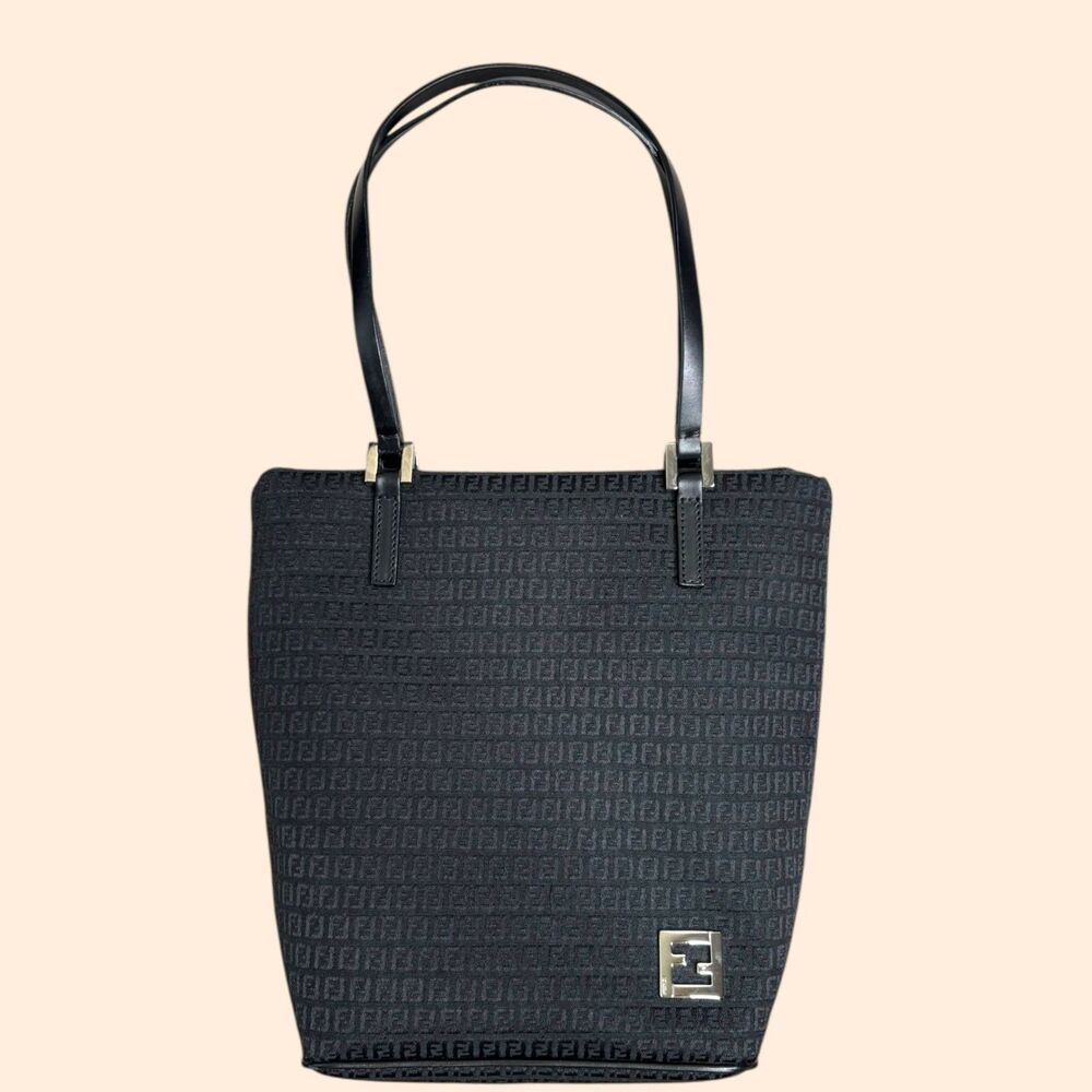 Fendi Vintage Zucchino Canvas Tote Small